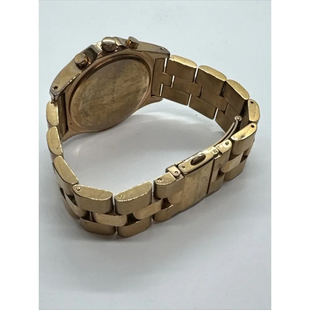 Marc Jacobs Blade MBM3102 Women's Stainless Steel Analog Gold Dial Watch JNA724